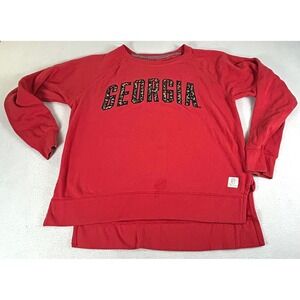 Pressbox Georgia Sweatshirt Women XL Red Gameday